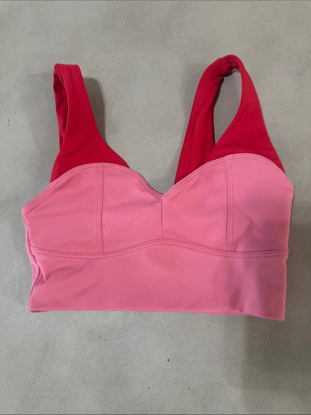 Jo+Jax kids Pink and Red Bralette - Stretch Support Crop Top